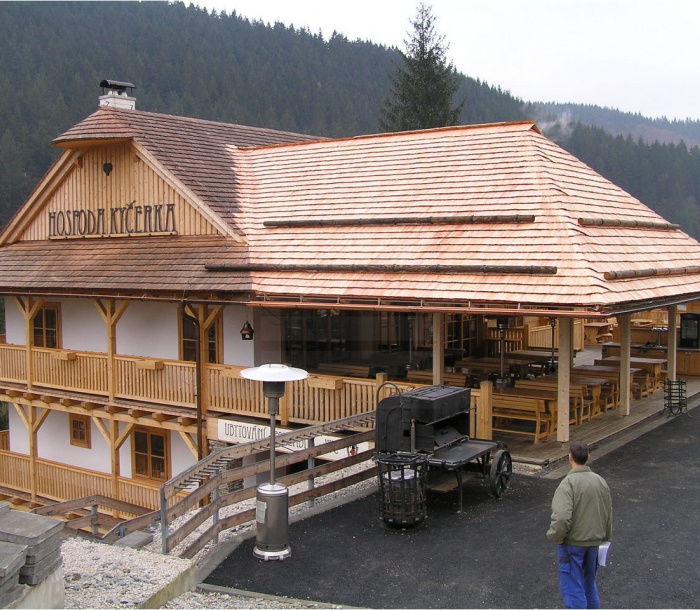 Kyčerka – roof for the terrasse 