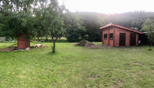 Bau der Gartenhütte Ing. Tomáš Polák
